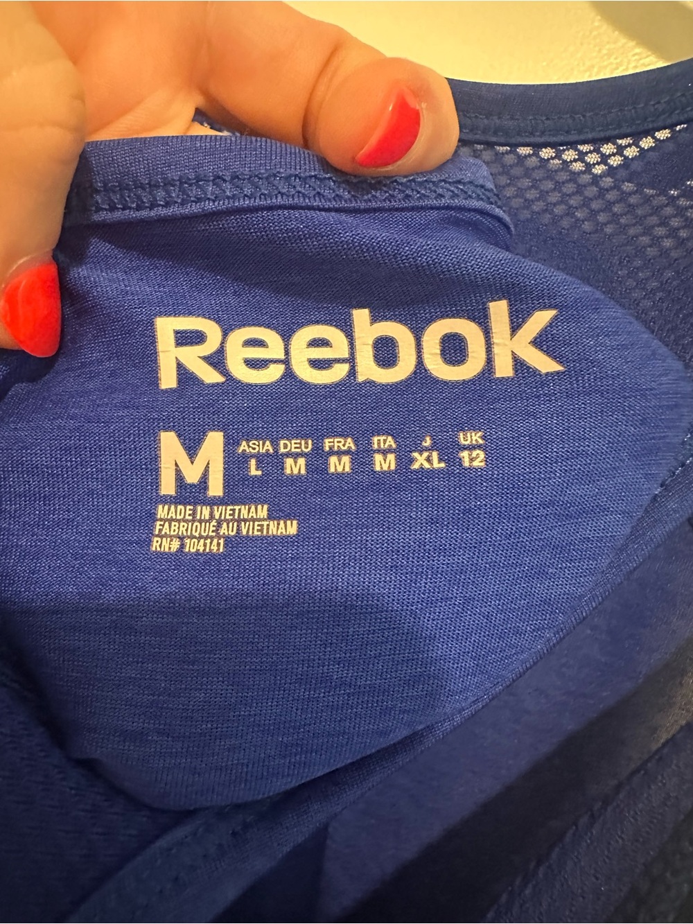 Reebok Women’s Royal Blue Athletic Tank Top - Picture 5 of 5